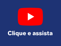 Na imagem, o símbolo do canal do youtube em vermelho, sobre um fundo roxo. Abaixo escrito "clique e assista"