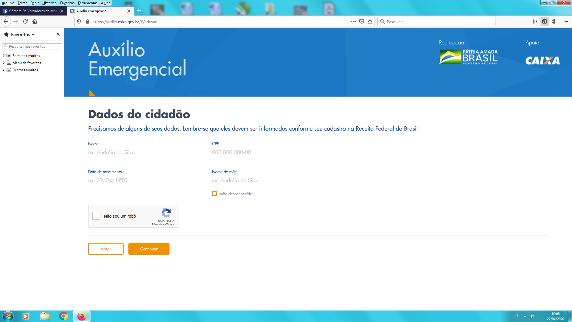  Câmara de Vereadores disponibiliza servidor e equipamento para ajudar quem precisa preencher o Auxílio Emergencial