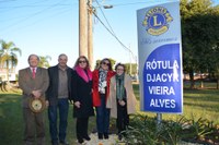 Emoção no descerramento da placa da Rótula Djacyr Vieira Alves