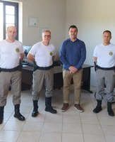 Presidente da Câmara de Vereadores recebe representantes da Brigada Militar