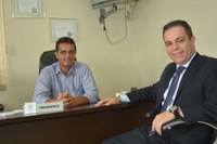 Presidente da Câmara recebe o deputado eleito Elizandro Sabino