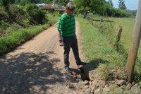 Presidente da Câmara vistoriou mais quatro estradas do interior