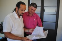 Presidente do Legislativo de Agudo veio conhecer detalhes do Câmara Mirim de Montenegro